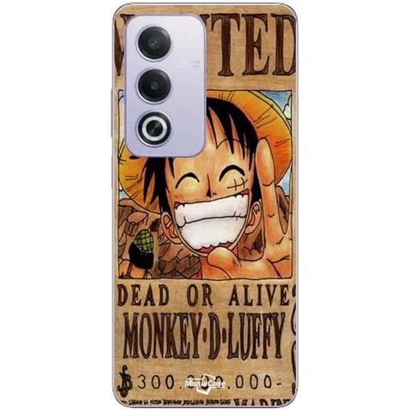 Coque Oppo A80 One Piece Wanted Poster Monkey D. Luffy Maniacase-image