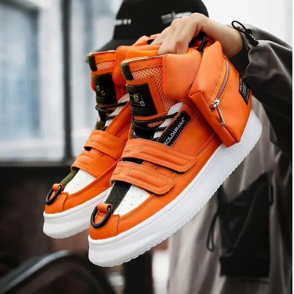 Zapatos Para Hombre, Zapatillas Deportivas, Tenis Masculinos, Zapatos De Lujo, Zapatillas Casuales Para Hombre, Zapatillas De Deporte Transpirables De Moda, Zapatillas Para Correr Para Hombre 45 Orange-image