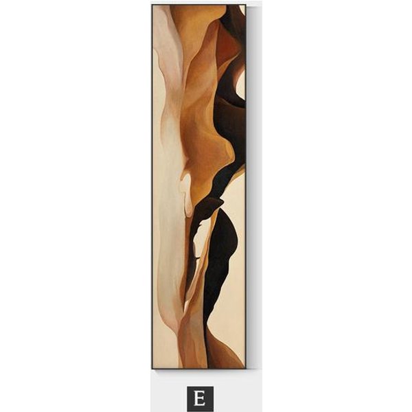 Nowoczesny Minimalistyczny Ganek Dekoracyjny Obraz Na PłóTnie Plakat Do Salonu Dekoracja Domu Obraz śCienny ZłOty Abstrakcyjny Obraz śCienny 40Cm×80Cm Noframe-image