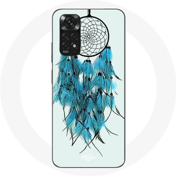 Coque Pour Xiaomi Redmi Note 11S Attrape RêVe Bleu Fond Blanc Blanco-image
