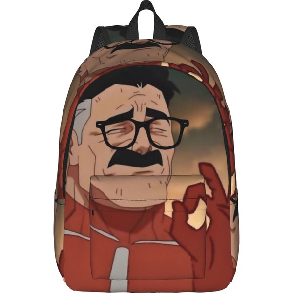 Mochila De CóMic Invencibles Para Hombres Mujeres Adolescentes Escuela Secundaria Trabajo Mochila Diaria Bolsas De Lona Para PortáTil Ordenador Exterior 15 Inches-image