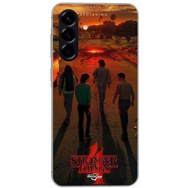 Etui - Maniacase - Samsung Galaxy A36 - Silikonowe - Czarne - Stranger Things Sezon 4 Czarny-image