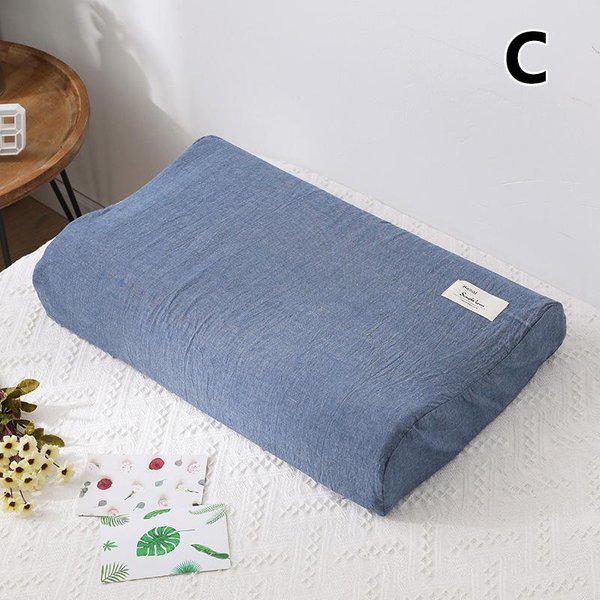 1PC Zapinana Na Zamek BawełNiana Poszewka Na Poduszkę Lateksowa Poszewka Na Poduszkę Contour Memory Foam Rebound Pillow Case S-image
