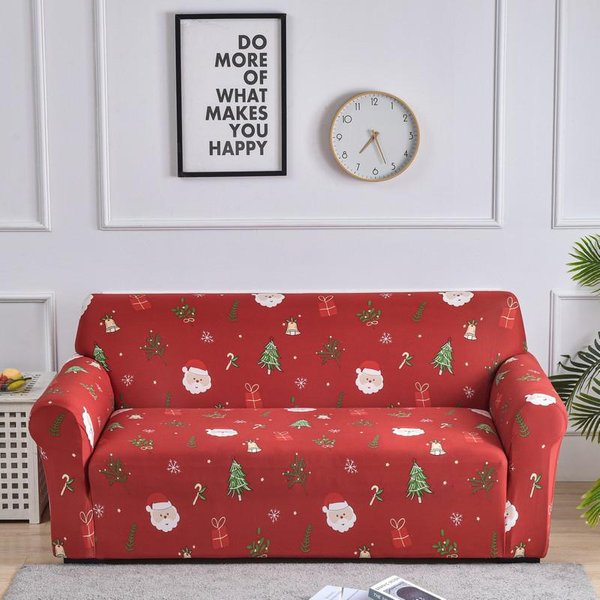 DecoracióN NavideñA Funda De Sofá EláStica Funda De Sofá De Esquina Funda De Sofá En Forma De L Funda Protectora Para Banco Tela Fina Small(90-140Cm) 1Pc-image