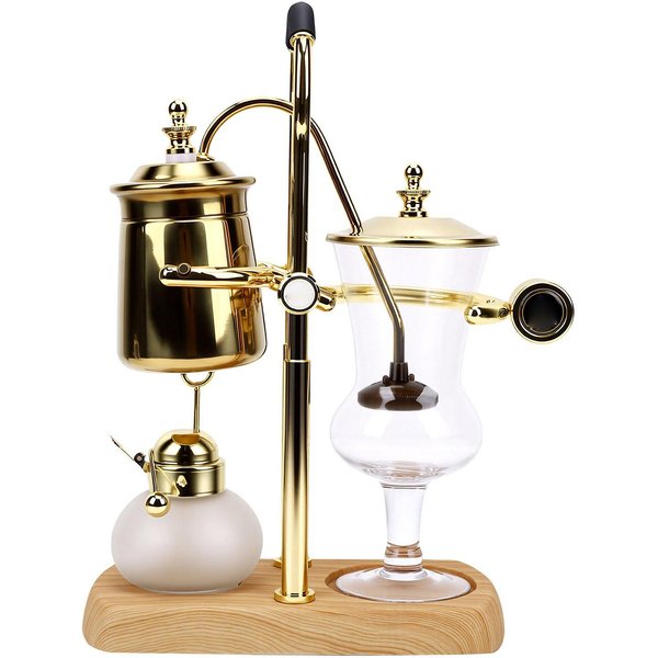 Cafetera Real Belga Acero Inoxidable FáCil De Limpiar Amigable Con El Usuario Cafetera De SifóN Belga-image