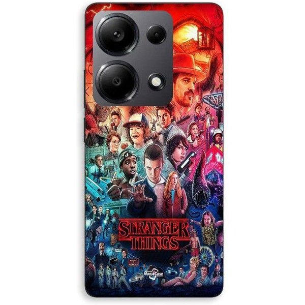 Funda De TeléFono - Maniacase - Xiaomi Redmi Note 13 Pro 4G - Silicona - Negro - Stranger Things-image