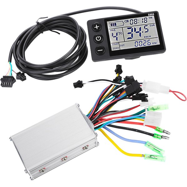 Panel De Pantalla LCD Impermeable 24V 36V Kit Controlador Para Bicicleta EléCtrica Scooter (1#24V 36V) 36V/48V 250W/350W-image