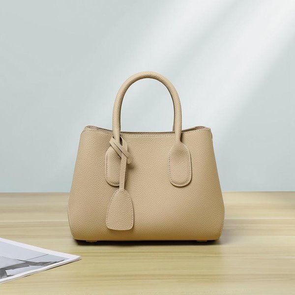 Bolso Tote Mujer Trabajo Viaje Cuero Bolso Mamá Cruzado Primavera/Verano Bolso Cubo Bolso Mujer White-image
