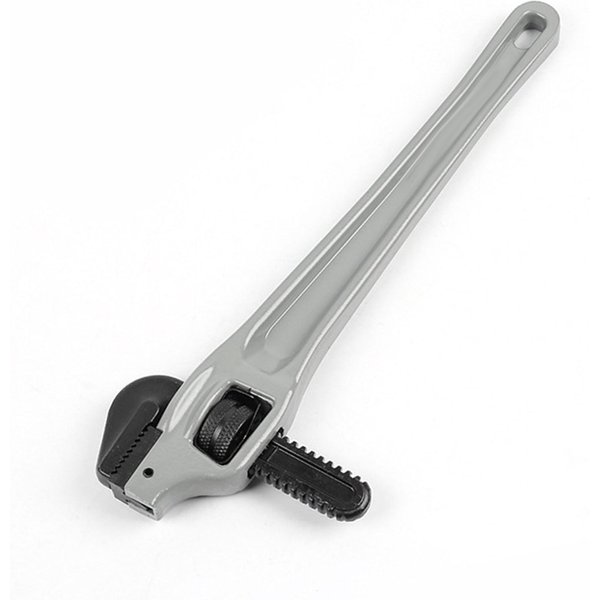 Llave De Tubo Desplazada Ajustable De Servicio Pesado AleacióN De Aluminio Llave De PlomeríA Con Gancho Flotante Cr Mo 14 Inch (33X15X24Cm/12.99X5.91X9.45In) Gray-image