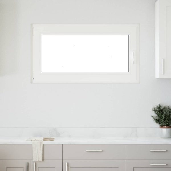 Ventana De SóTano Risor 110 X 50 Cm PVC Y Vidrio Blanco-image