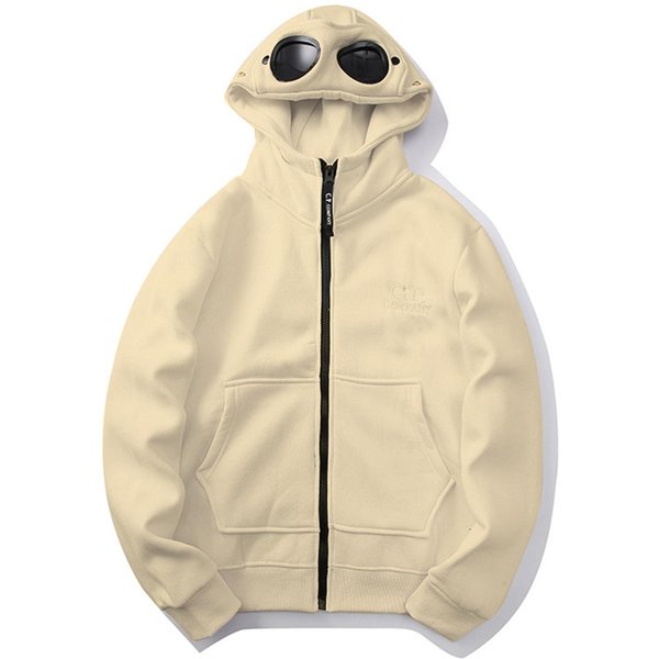 Sudaderas De Moda Casual Para Hombre Y Mujer CáRdigan Holgado Con Cremallera Chaqueta Con Capucha De Manga Larga XXL Beige-image