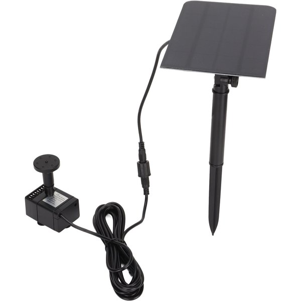 Solarna Pompa Stawowa Fontannowa 200L H Solarna Pompa Wodna Zasilana USB Pompa Fontannowa Do Ogrodu Krajobrazowego-image