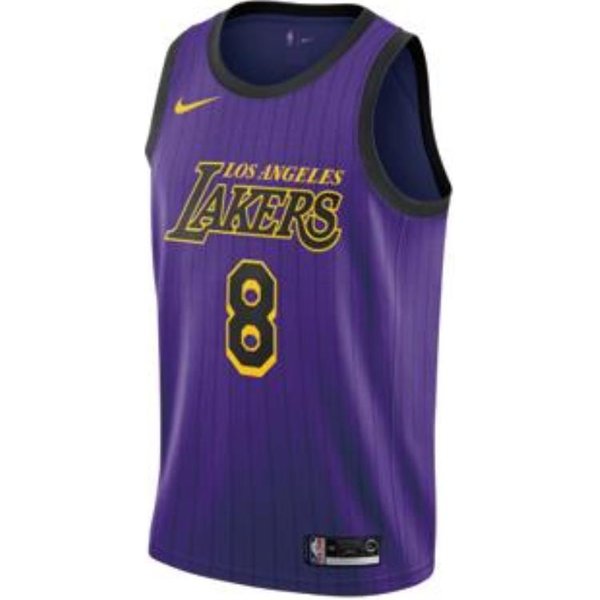 Camiseta Nike NBA Kobe Bryant Temporada 2018-2019 EdicióN City Hombre Tops Morado AV4270-504 L Blue-image