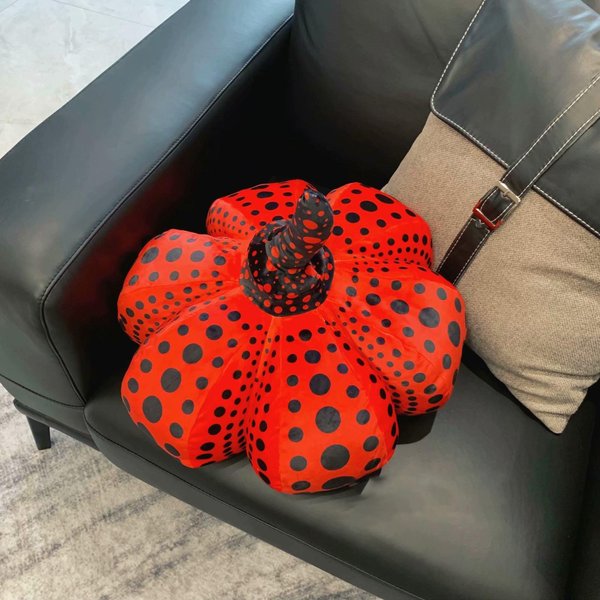 Yayoi Kusama Ta Sama Poduszka Dynia Kropki Dynia Pluszowa Zabawka Poduszka Halloween WystróJ Domu Sofy Lalka Dziecko Dzieci Zabawka 60Cm-image