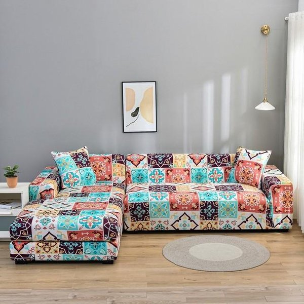 Fundas EláSticas Para Sofá Para Sala De Estar, Fundas EláSticas Para Sofá Seccional, Funda Para SillóN Esquinero En Forma De L, 1 /2 /3 /4 Plazas, 1 Unidad Small( 90-140Cm)1Pc-image