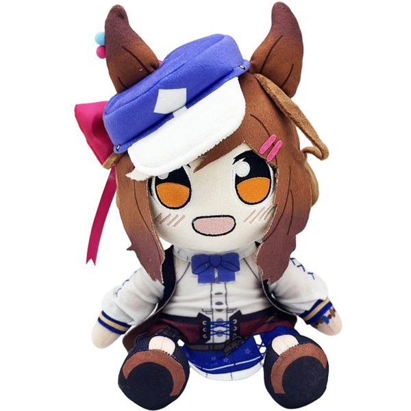 Kawaii Pluszowe Zabawki Uma Musume Postać Z Anime Pretty Derby Machikane Tannhauser Pluszak MięKka Wypchana Lalka Prezent Urodzinowy Dla FanóW 25Cm Blue-image
