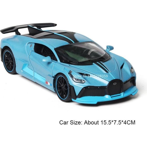 1:32 Chiron Divo Model Supercar Zabawki Stop Metal Diecast Pull Back Drzwi Otwierane DźWięK ŚWiatłO Symulacja WnęTrze Kolekcja Samochody Sportowe-image
