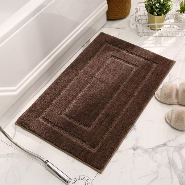 Alfombrillas Absorbentes Gruesas Para BañO, Alfombrillas Para Puerta De Inodoro, Alfombrillas Antideslizantes Para Inodoro, Alfombras Para El Hogar 60X90Cm-image