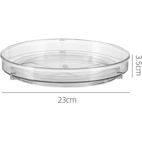 Organizador De Especias Giratorio 360° Base Antideslizante Almacenamiento Sin Clavos Estante Bandeja Para Condimentos Especias Accesorios De Cocina Soporte Para Tarros De Especias-image