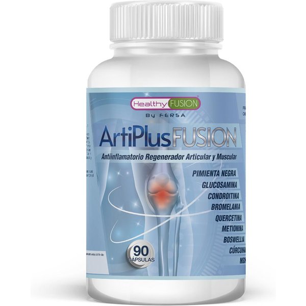 Healthy Fusion Tratamiento Para Articulaciones, MúSculos Y Huesos | CúRcuma Con Condroitina, Glucosamina Y Bioperina | 90 Caps-image