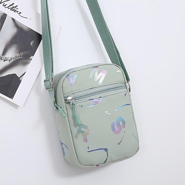 DużA Nylonowa Torba Crossbody - Szykowna Damska Wszechstronna PodróżNa Torebka Na Ramię Z Poliestrową Podszewką Zielony-image