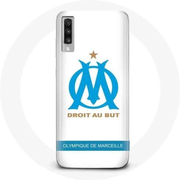 Funda - Olympique De Marsella - Galaxy A70 - Logo - Flexible - ProteccióN TeléFono Blanco-image