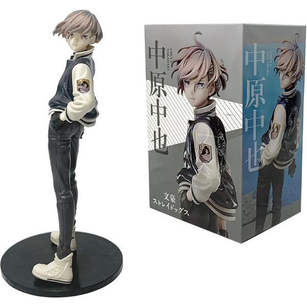 JapońSkie Anime Dazai Osamu Figurka Bungo Stray Dogs Figurki Akcji PVC Model Akcji Figurka Statua Kolekcja Zabawki Ozdoba Prezenty NajwyżSza Jakość Gray-image