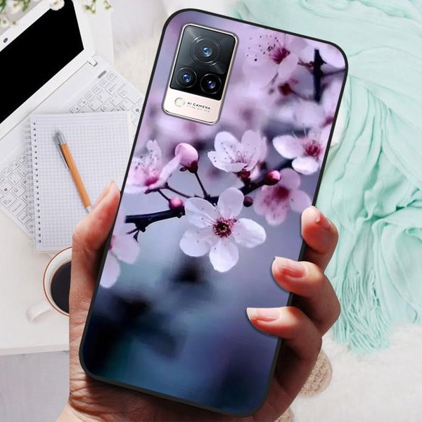 Dla Vivo V21 5G Etui V21E Pokrowiec Wilk Kot ZwierzęTa Silikonowe MięKkie Tylne Obudowy Dla Vivo V21 4G 5G V2050 Etui Na Telefon Vivov21E Fundas For Vivo V21E-image
