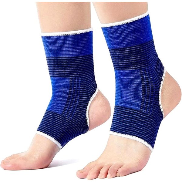 1 Par De Tobilleras De CompresióN, Soporte De Tobillo Para Mujeres Y Hombres, CalcetíN De CompresióN De Tobillo Para Esguinces, HinchazóN Y Fascitis Plantar Blue-image