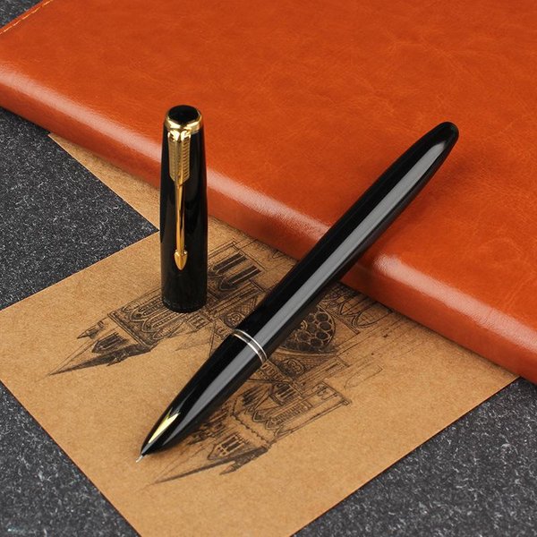 Hero 616 Autentyczne PióRo Wieczne 616-S ZłOty Klips NakręTka PióRo Atramentowe Irydowa StalóWka Fine 0.5Mm Premium NarzęDzie Do Pisania HF722 Extra Fine 0.38Mm-image