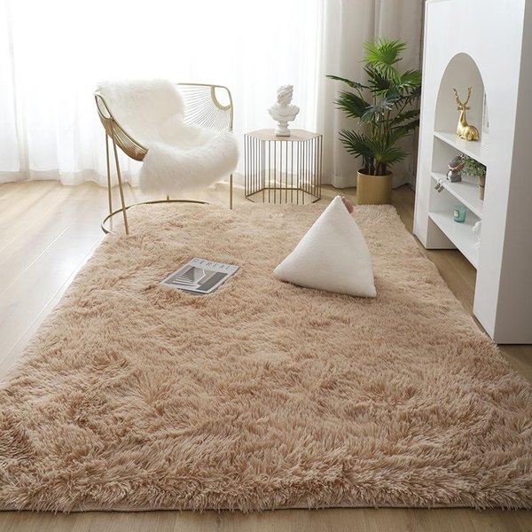 MięKki Puszysty Dywan RóżOwy żółTy BiałY Wielobarwny Dywanik Dekoracja Sypialnia Dziewczyna DużY Dywan Pluszowy Na Mata Do Salonu Shaggy 120X200Cm-image