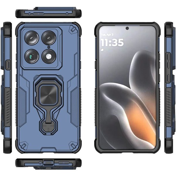 WytrzymałE Etui Pancerne Do Motorola Signature Edge 70 Fusion + 60 Stylus 50 Pro Neo G67 G57 G47 G37 Power Magnetyczny Uchwyt Pokrowiec Motorola Edge 60 Fusion Niebieski-image