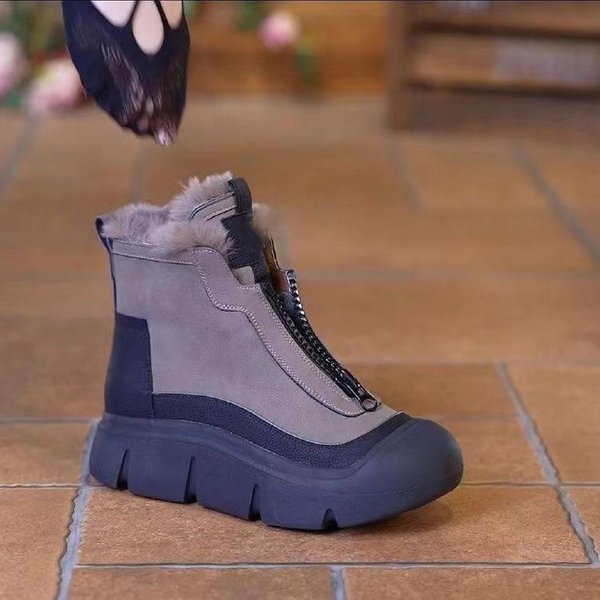 Nowe Nowe Zimowe Damskie Buty ŚNiegowce BawełNiane KróTkie Buty Damskie CiepłE Botki 35-image