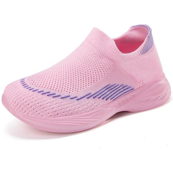 Zapatillas Infantiles Ligeras NiñOs NiñOs NiñAs Zapatos Casuales Suela Blanda Transpirables NiñOs NiñAs Kids Deporte Estudiante Corriendo 36 White-image