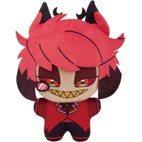 Novedad Alastor 10 Cm MuñEco De AlgodóN Hazbin Hotel Anime Peluche Juguete Figura Linda Juguete De Peluche Regalo-image