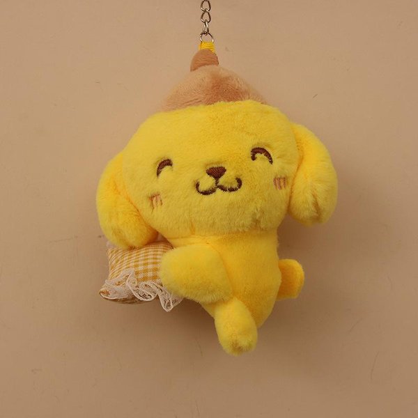 Lindo Peluche De Dibujos Animados MuñEca PudíN Cachorro Bolso Colgante DecoracióN MuñEca Creativa 4 Inches-image