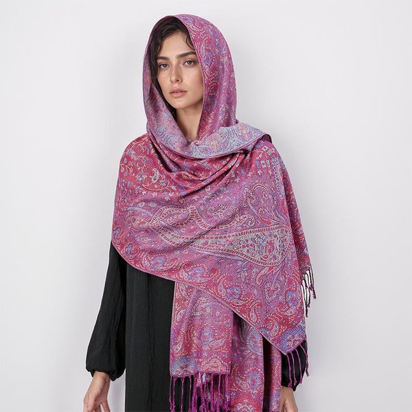 Bufanda Hijab Pashmina Bohemia Larga Musulmana Chal De Cachemir Foulard Femenino Turbante Suave PañUelos Para La Cabeza Para Mujeres Diadema Lujo Pink-image