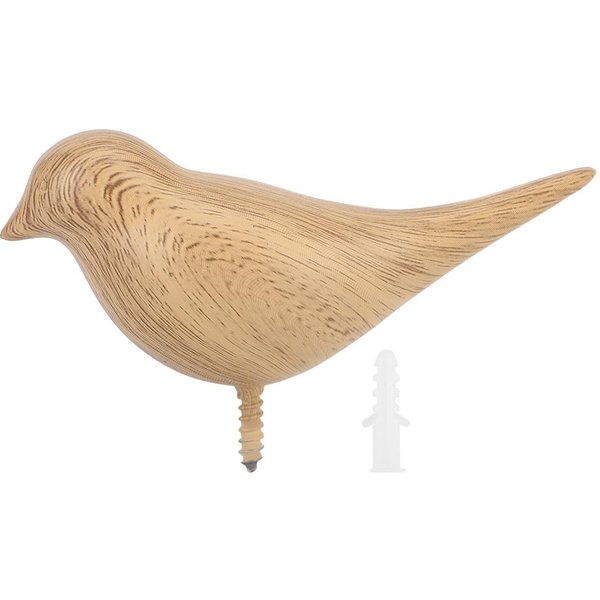 Gancho Decorativo De PáJaro Colgador De Pared Puerta Ropa Abrigo Sombrero Bolsas Toalla Estante Colgante Soporte Veta De Madera-image