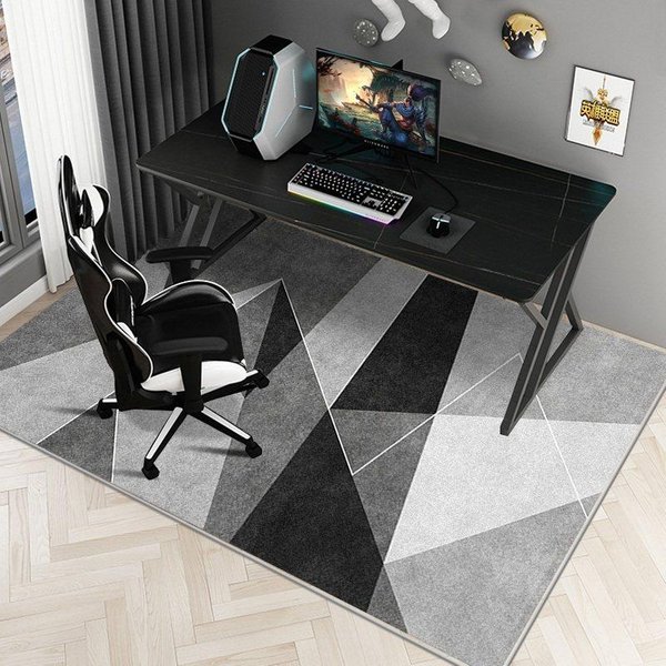 Prosta Mata PodłOgowa Do KrzesłA E-Sportowego, Dywanik Pod Biurko, Obrotowe KrzesłO Komputerowe, Dywan Do Sypialni, Zabrudzony Dywanik Pod Stopy, Dekoracja Domu 40X60Cm 16X24Inch-image