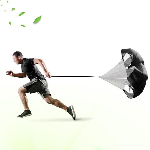 Spadochron Oporowy Do Sportu Do PiłKi NożNej, KoszykóWki, Biegania, Treningu Fitness Black-image