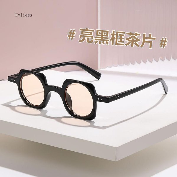 Gafas De Sol Cuadradas PequeñAs Retro Moda Mujer Lente Redonda Transparente OcéAno Gafas Hombres Punk Remaches Gafas De Sol Sombras UV400 Gafas De Sol-image