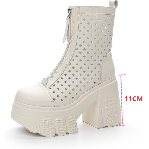 Letnie Buty Damskie Buty Na Wysokim Obcasie Siatkowe Damskie Buty Na Wysokim Obcasie Modne SandałY Damskie 39 Gray-image