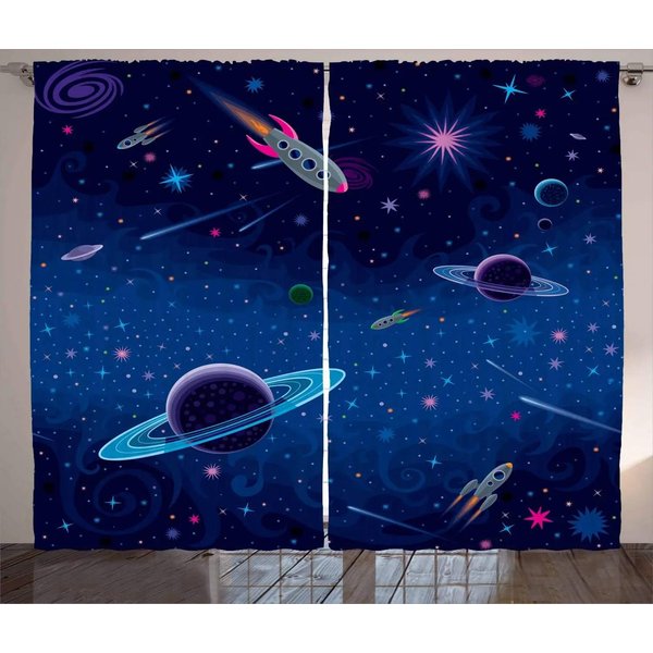Niestandardowe Panda Galaxy Wysoka ZasłOna ZacieniająCa ZasłOny Salon Sypialnia Home Decor PokóJ DziecięCy Grube ZasłOny ZaciemniająCe W Nowym Stylu W55 X H120Cm X 2&Grommet Top-image
