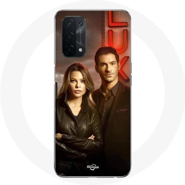 Funda Para Oppo A74 Chloe Decker Y Lucifer Morningstar-image