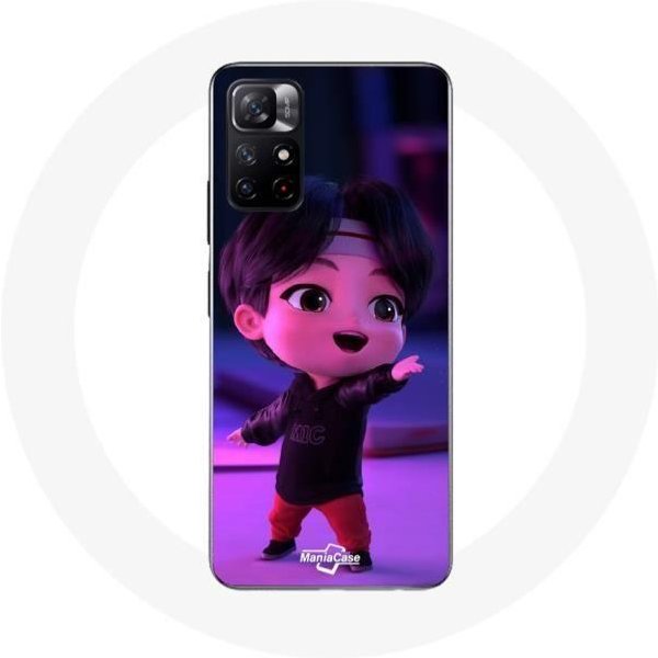 Funda - Xiaomi - Redmi Note 11S 5G - BTS Tinytan Jin AnimacióN - Flexible - Mixta-image