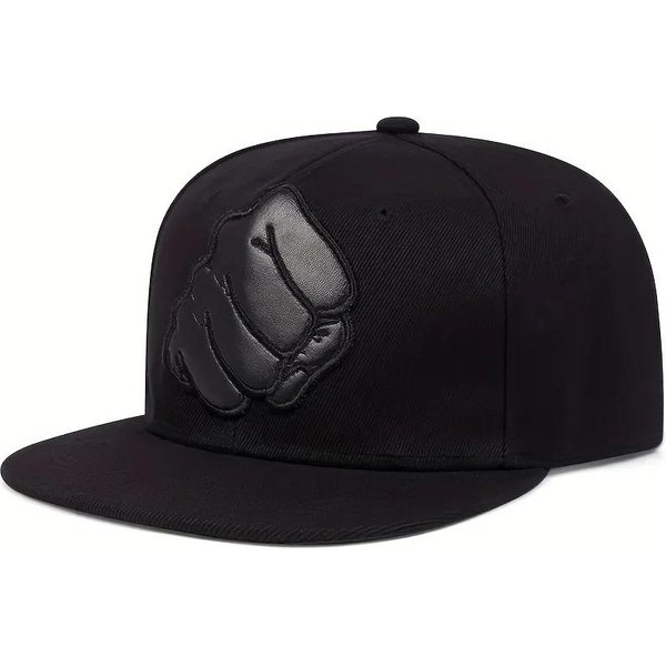 Sombreros Hip-Hop Unisex Con Etiqueta De Cuero De PuñO Primavera OtoñO Al Aire Libre Ajustables Casuales Gorras De BéIsbol Gorras Trucker Sombrero Protector Solar Black-image