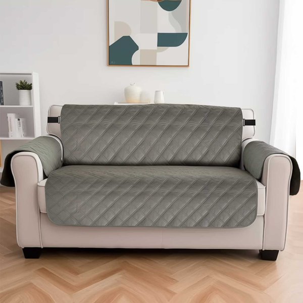 Funda De Sofá 100% Impermeable Funda De Sofá Con GráNulos Antideslizantes Correa EláStica Cubre Sofá Antideslizante Lavable Protector De Muebles 1 Seater-image