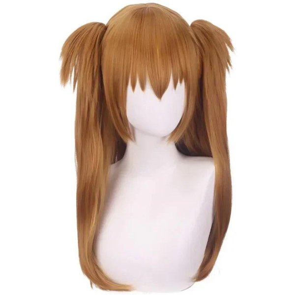 Disfraz Cosplay De Rei Ayanami Asuka Langley Soryu Cosplay Para Mujer Uniforme Escolar Vestidos Peluca Pinzas Para El Cabello Halloween Ropa Loli XL Color Rosa-image
