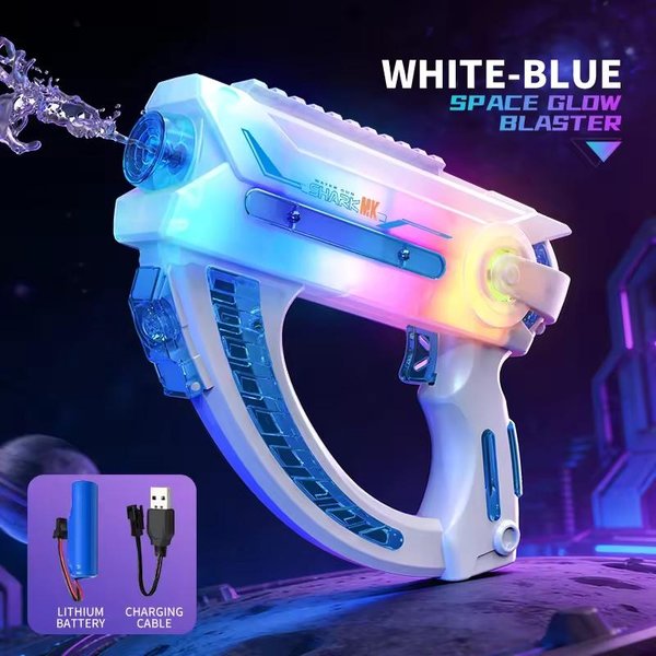 Space Glow Blaster Elektryczny Pistolet Na Wodę Dla Dzieci Zabawka Automatyczne CiąGłE Strzelanie Pistolet Wodny Letnie Zabawki Do Gier Na ZewnąTrz Dla Dzieci-image
