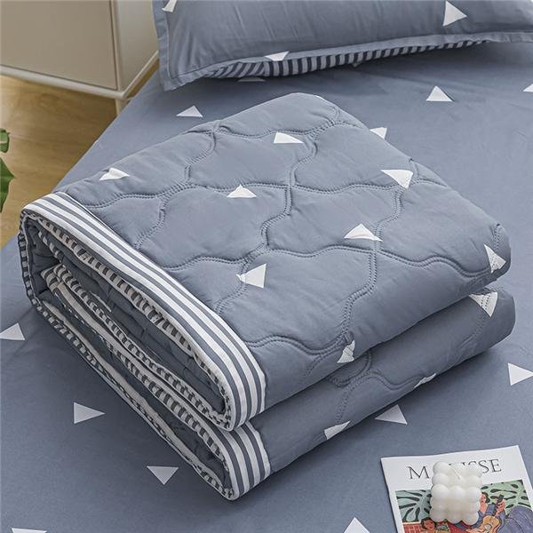 Colcha De Verano Lavada EdredóN Para Aire Acondicionado Suave Transpirable Fina Estampado De Margaritas Cubrecama Cubrecama Textiles Para El Hogar 80X100Cm Thin Quilts-image